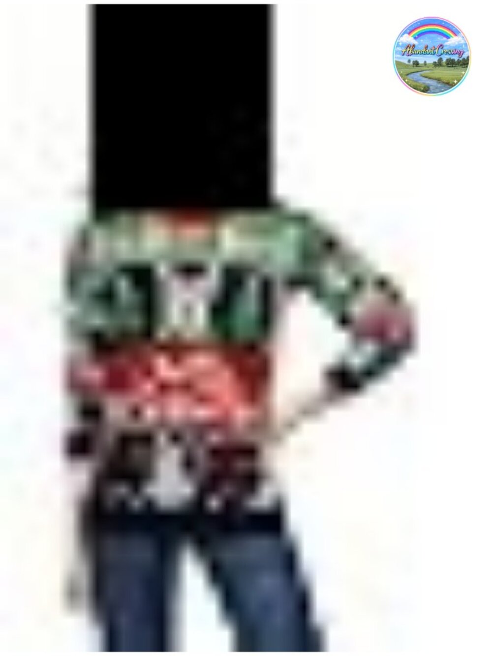 Ugly Christmas Sweater Women Reindeer Pullover Oversized Knit Xmas